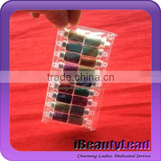 hot sale Nail art tiny beads for nail decoration caviar nail art beads with 18 different colors