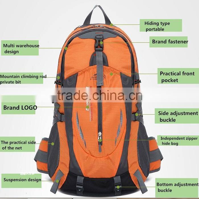 l custom climbing mountain camping hiking backpack