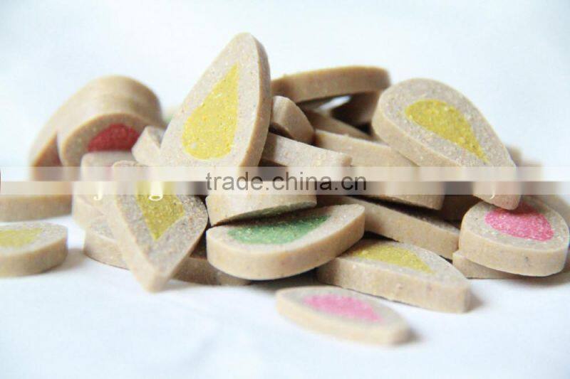 dog food dental treats pieces shaped water-drops