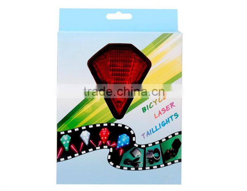 2-in-1 3-Mode 8-LED Bicycle Laser Tail Light