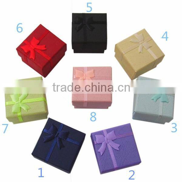 mixed colors jewelry packing box for rings cheap packing box