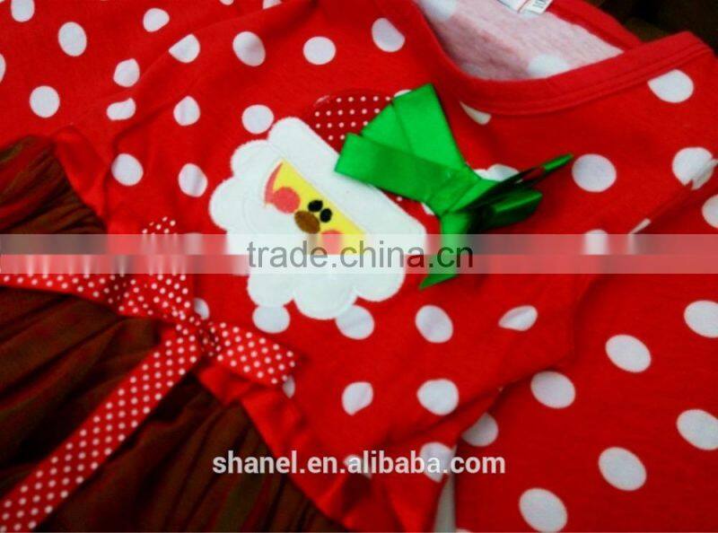 New design 2015 Christmas girls princess dress Chrismas/New Year clothing
