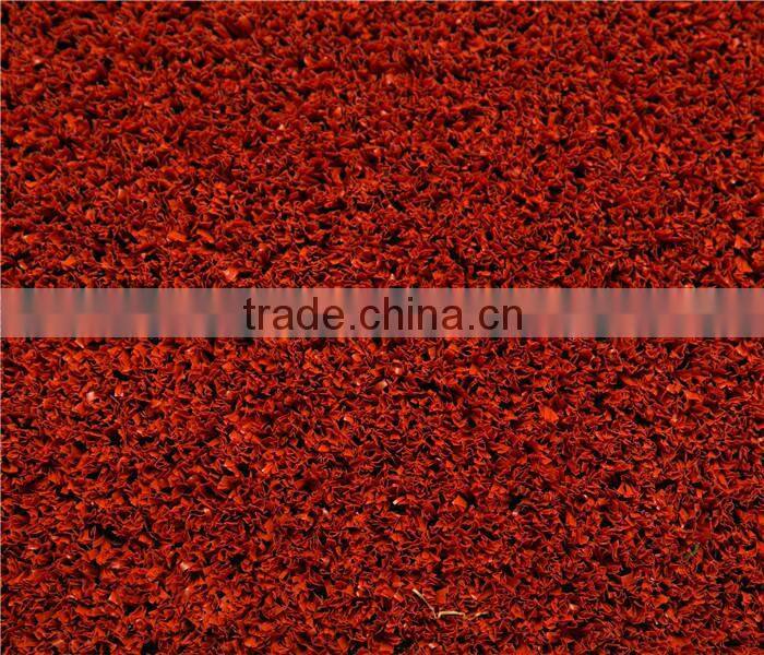 Red color artificial grass baseketball flooring