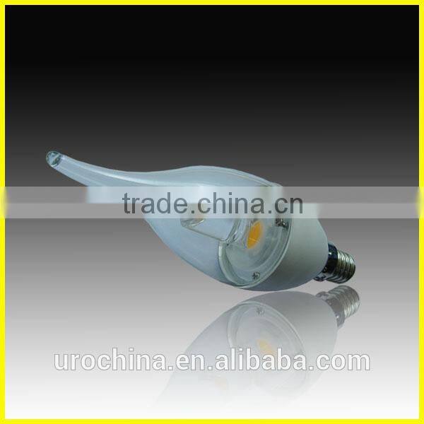 CUL approved 3w 5w E12 E14 led candles with real flame