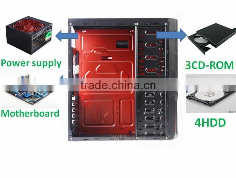 transparent side panel SPCC gaming computer case