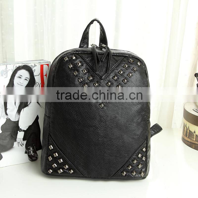 China supplier hobo satchel bags women water-washed soft leather backpack fashion 2016