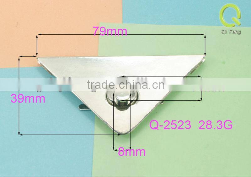 Supply handbags hardware die casting bags lock q-2523