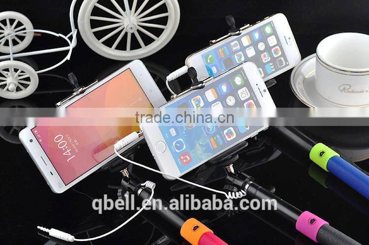 Selfie mobile phone monopod with wire/selfie monopod/monopod
