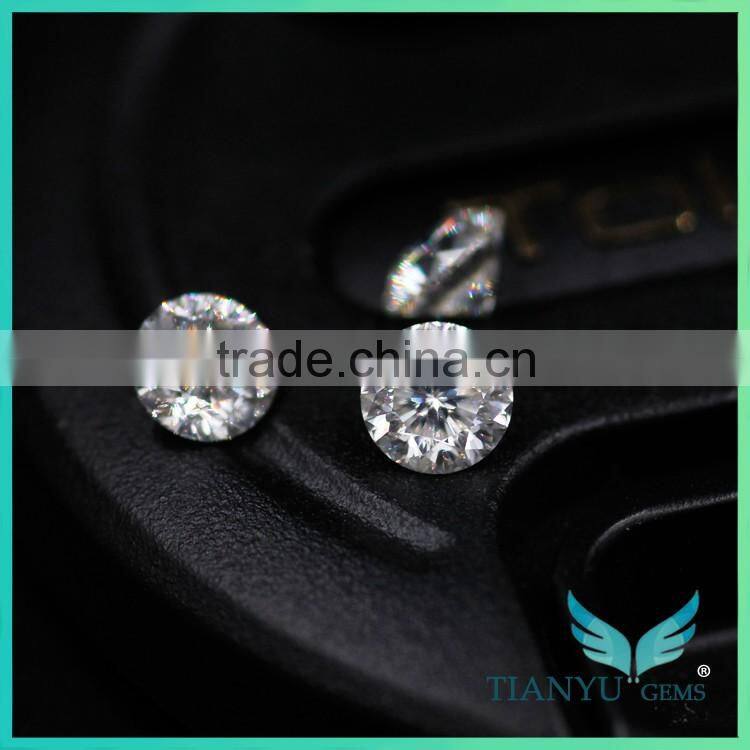 Best moissanite Excellent Cut 1ct White Round Moissanite Diamond, VVS clarity D/E/F moissanite with competitive price