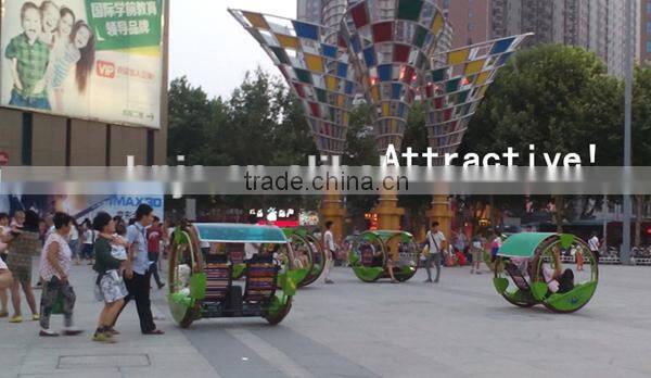 360 angles Rotating amusement park car leswing happy electric car