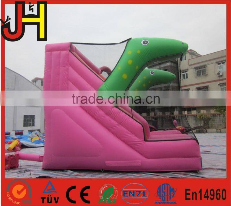 New design cheap price dinosaur inflatable slide for sale