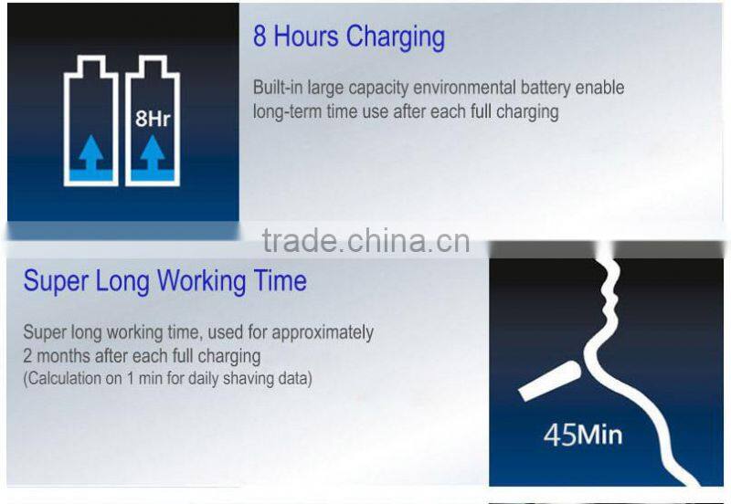 Three Independent Floating Heads Men Shaver Machine