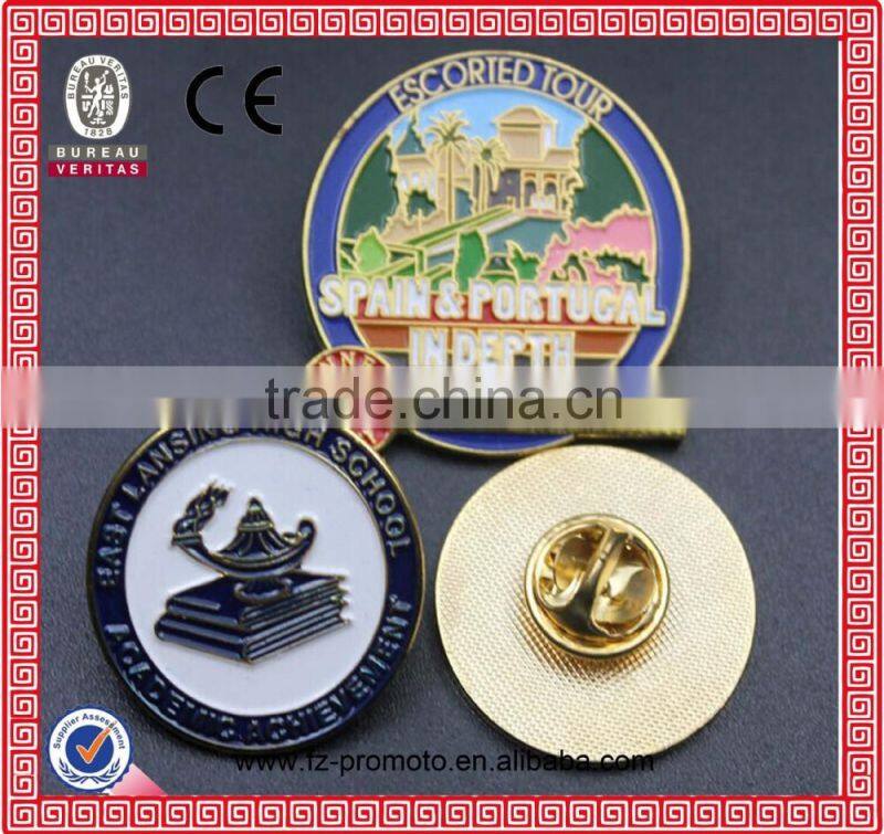Metal pin badge/lapel pin badge/badge pins with customized logo