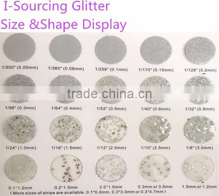 ISO 9001PET glitter for plastic application