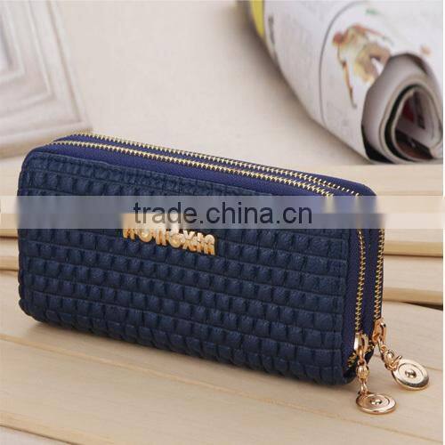 Vintage Embossed Stone Pattern Double Layer Women Lady Wallet Purse (BBYT005)
