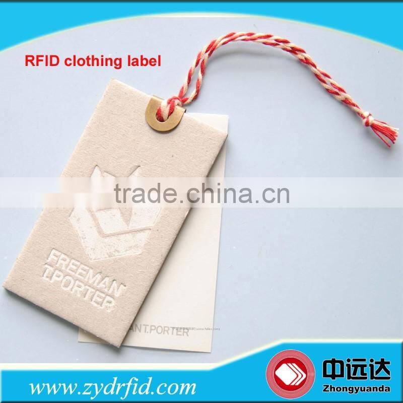 RFID paper Hang tags RFID garment hang tags RFID china hang tag for clothing