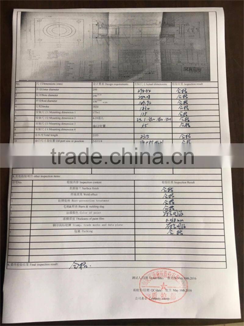 hyva FE FC type hydraulic telescopic cylinder used for dump truck