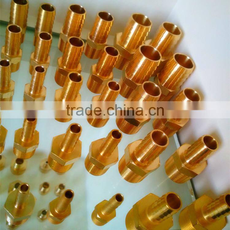 Brass male straight /gardening products/hydraulic hose fitting