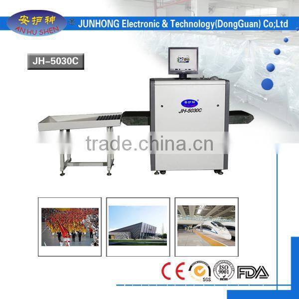 High sensitivity x-ray baggage scanner machine for airport security