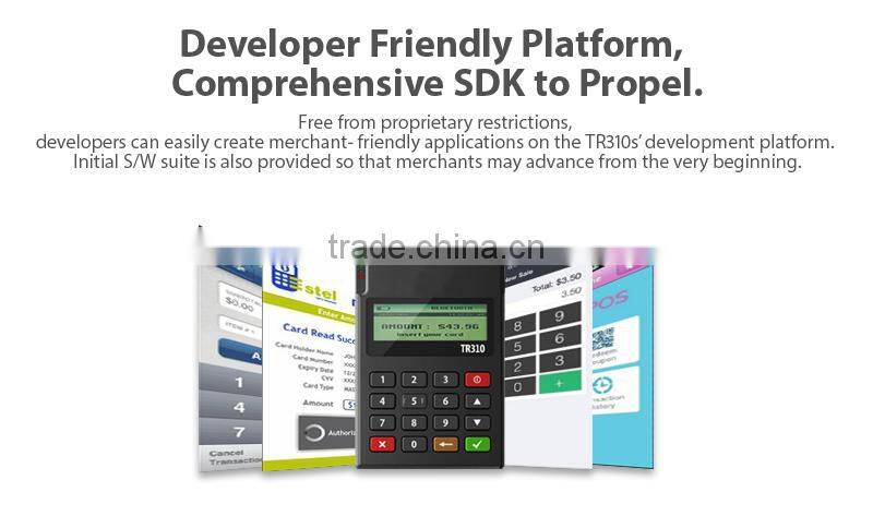 EMV PCI bluetooth all-in-one mpos