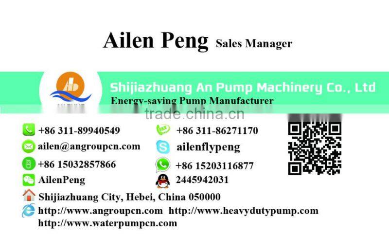 Open Impeller Non Clog Centrifugal Sugar Molasses Syrup Paper Pulp Pump