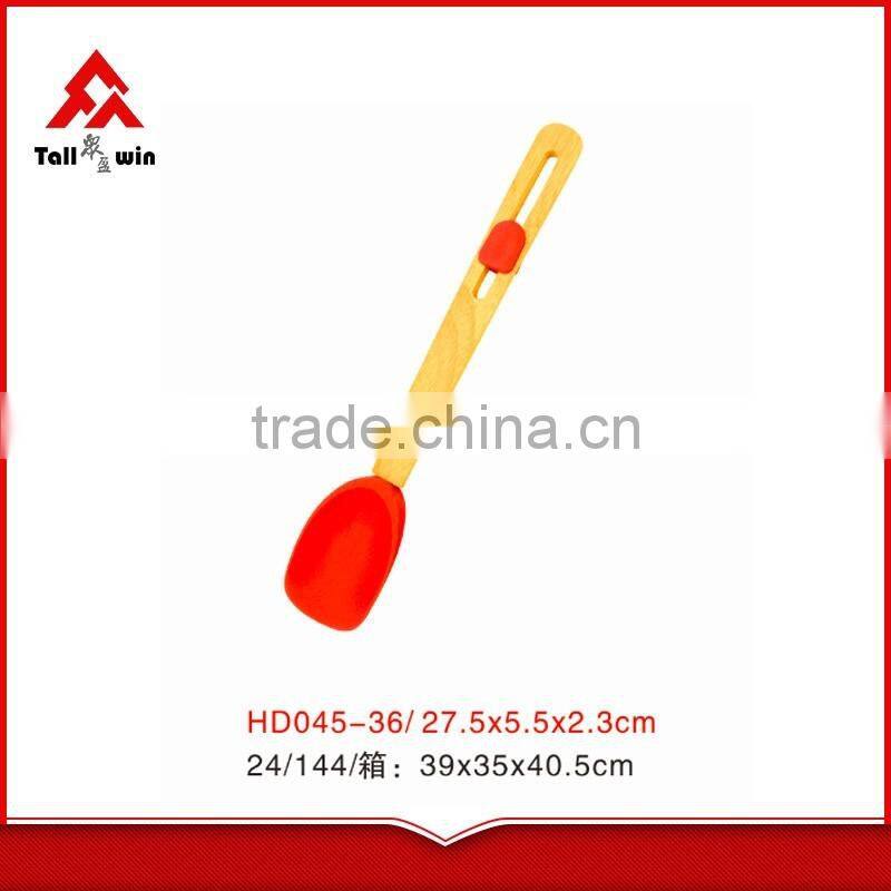 Wooden handle silicone spatula,kitchen utensils,silicone tools