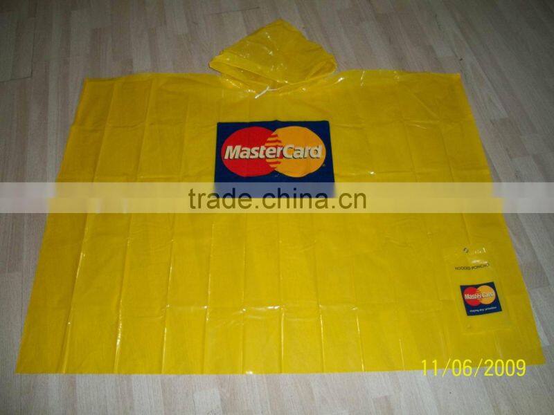 universal single adult EVA rain poncho