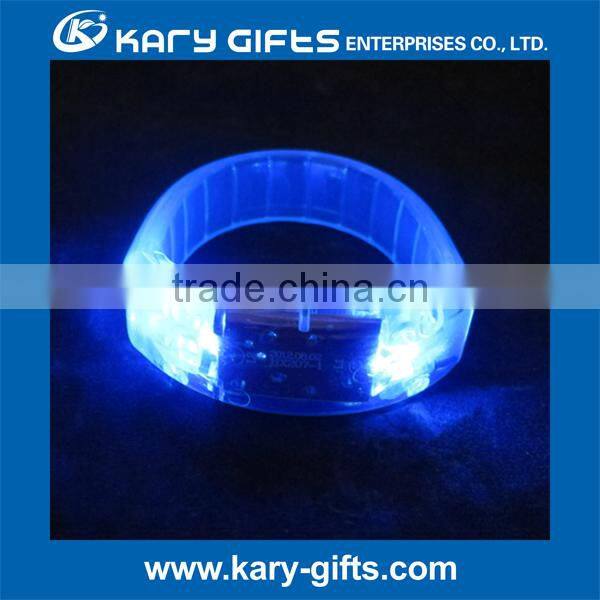Flashing music sound led bracelet-sound activated led bracelet