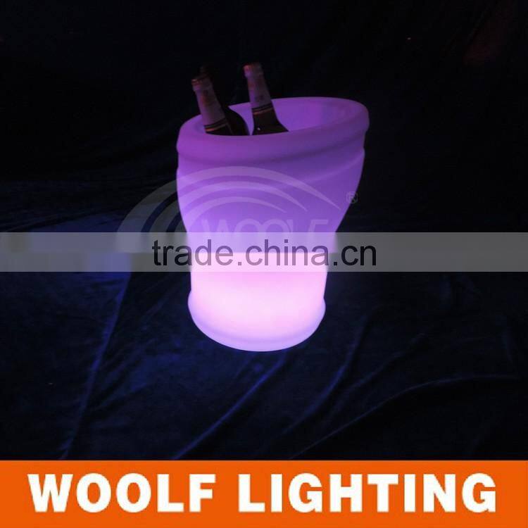 Super Fashionable Design Rechargeable Glowing LED Lighted Bar Ice Bucket
