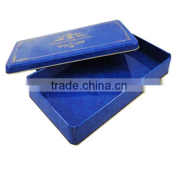 rectangular metal tin box