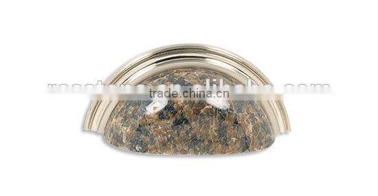 cup pull-TROPB-BN granite pull cup pull brushed nickel for kitchen and bathroom