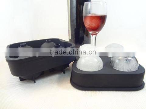 silicone sphere ice mold tray &Sphere Ice Cube Ball Mould Maker Bar Drink