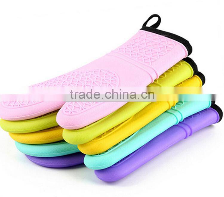 FDA high quality heat resistant silicone bbq oven mitt