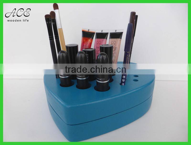 Wooden Makeup Organizer Storage