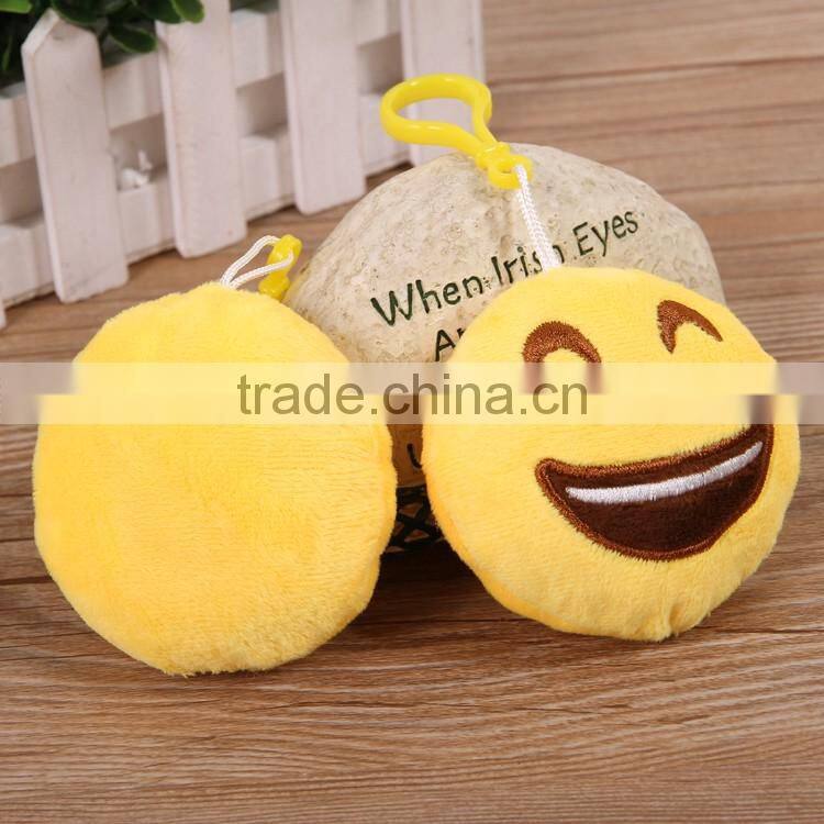 China Custom Plush Emoji Keychain For Sale