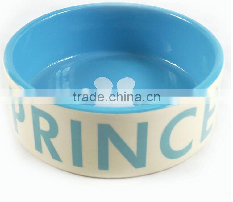 dog paw printing ceramic bowl pet ceramic bowl dog bowl cat bowl