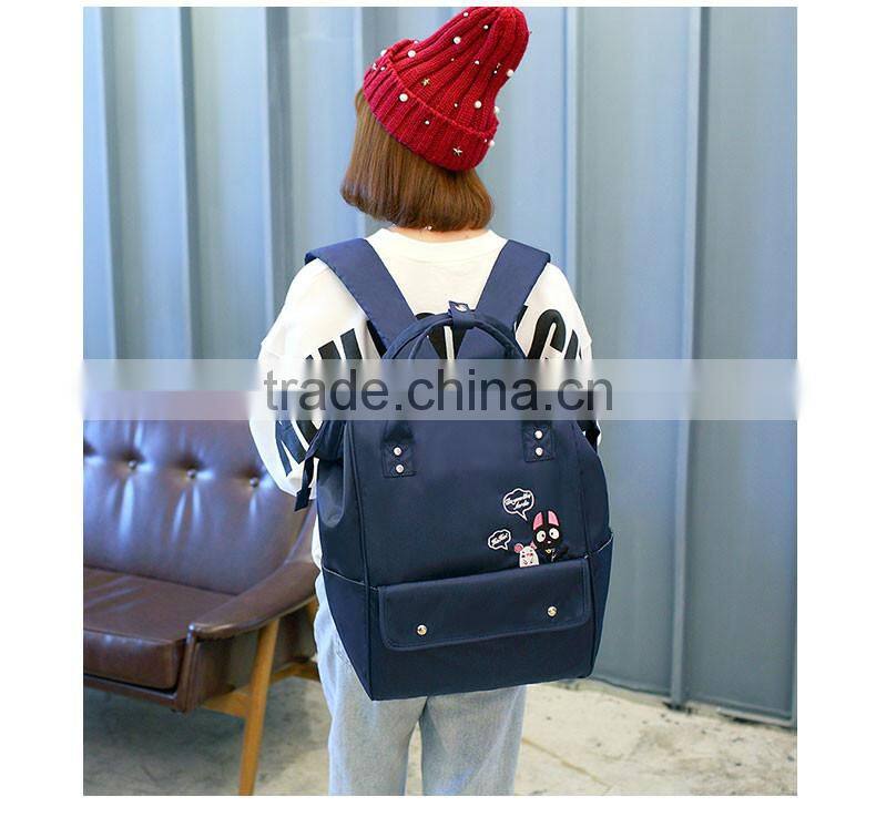 Business Style Nylon Girls Laptop Backpack