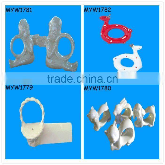 kettle or teapot shaped gifts funny porcelain ceramic table napkin ring