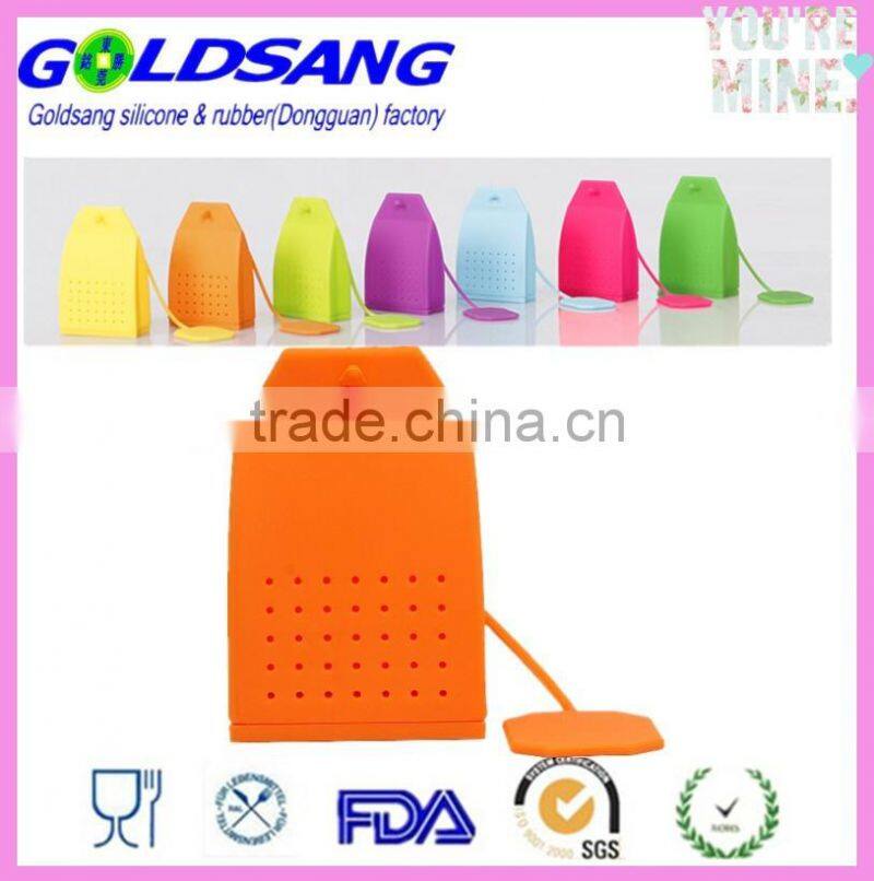 2014 lovely design eco-friendly Silicone tea bag