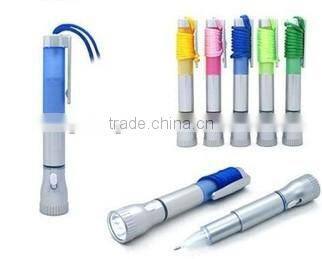 plastic LED light torch pen for promotion