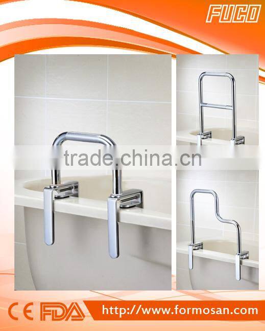 Bath safety BATHTUB GRAB RAIL/BAR W/TPR HANDLE POWDER COATED "Taiwan product"