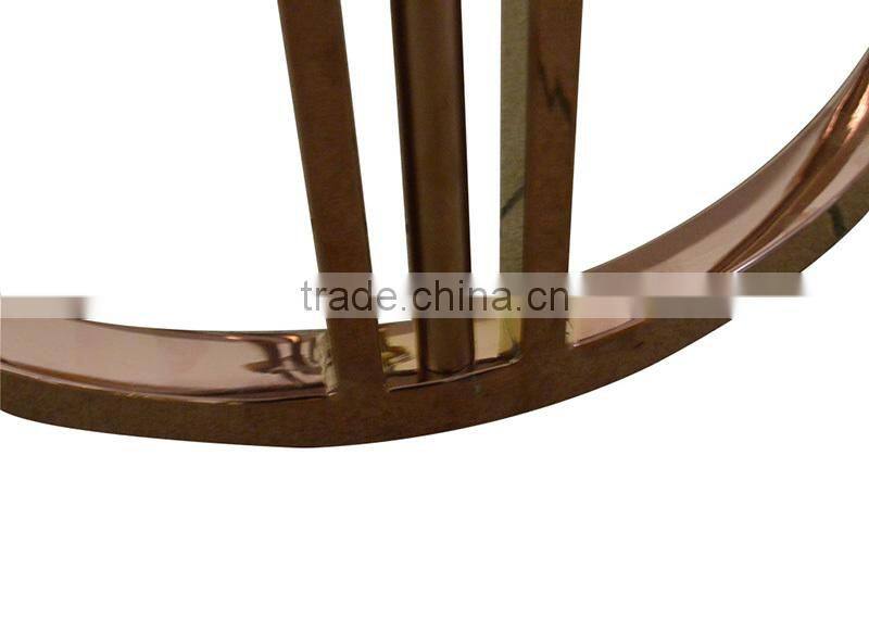 Golden Stainless steel plant stand pot stand with marble top