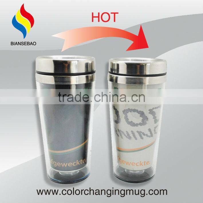 New Top Hot Selling! Hot Color Changing Mug 450ml Stainless Steel Thermo Mug
