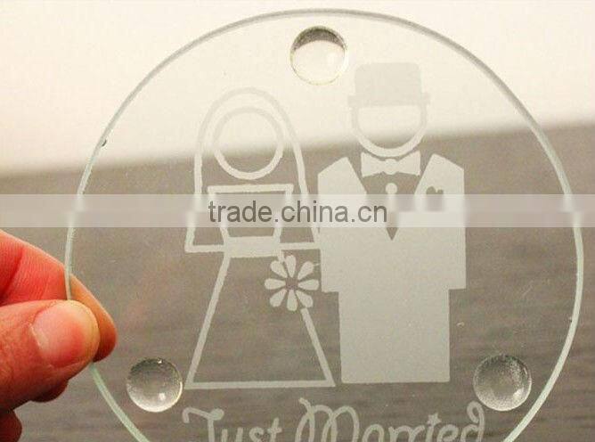 Square slate coaster glass coaster for sale