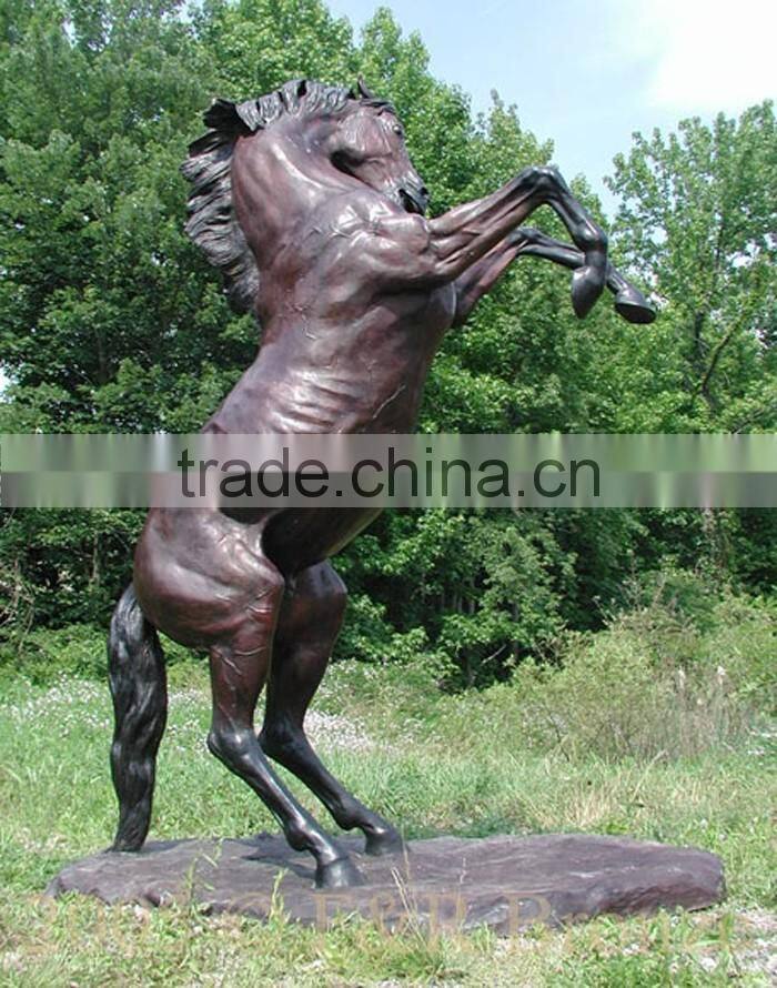 garden sculpture metal crafts life size horse statues bronze sculpture for sale