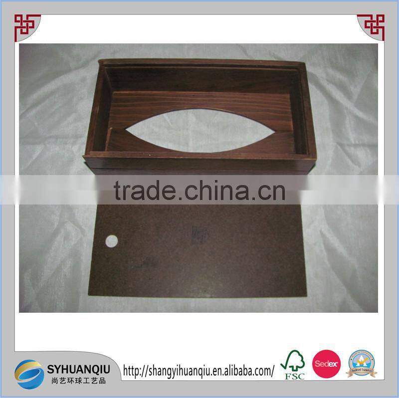 Decorative Vintage Art Decor Wood Tissue Box Cover StarFish Seagull Shell Beach