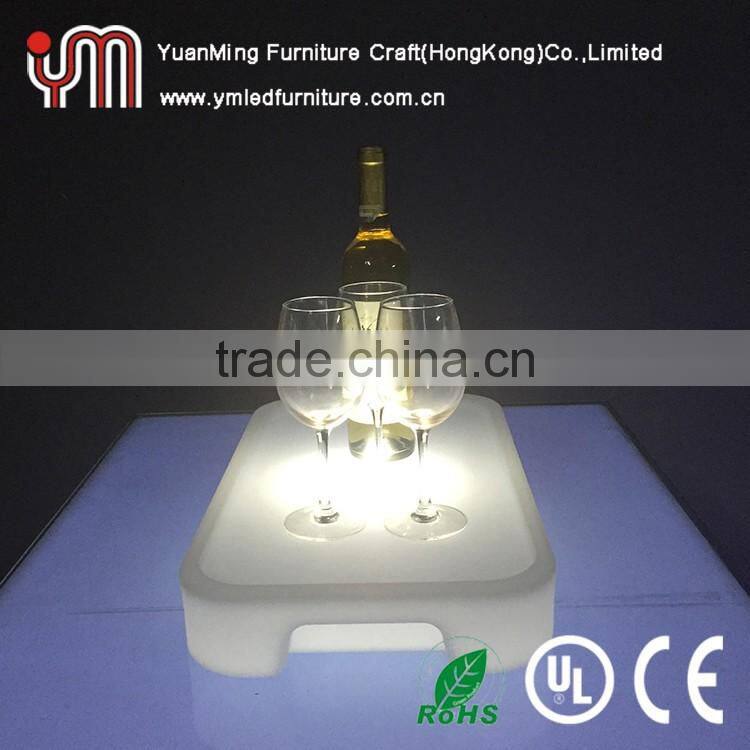 Square Illuminated Led Serve Tray Plate