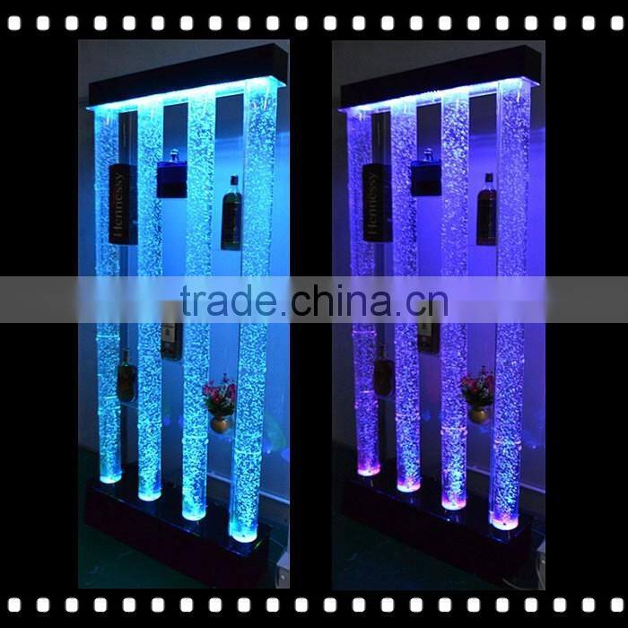 acrylic bubble wall water column light romantic backdrop wedding decoration
