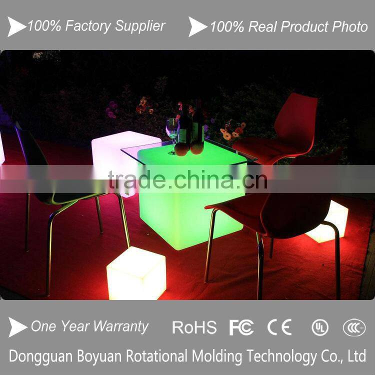 indoor or outdoor LED cube stool, led bar furniture for sale
