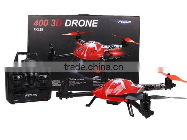 China 2016 new products 6CH 400 3D rolling outdoor Brushless Motor Quadcopter Feilun RC Plane Kit